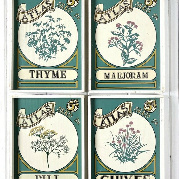 Framed Vintage Seed Packet MARJORAM Art Print - Picture 8 of 8
